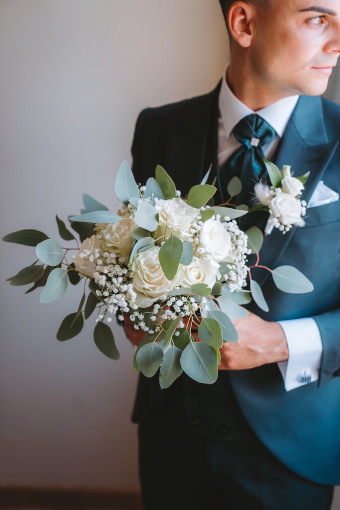 Bouquet dello sposo matrimonio Sardegna