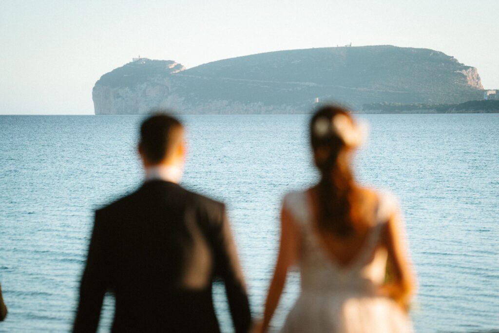 Location vista Capo Caccia per shooting di coppia ad Alghero