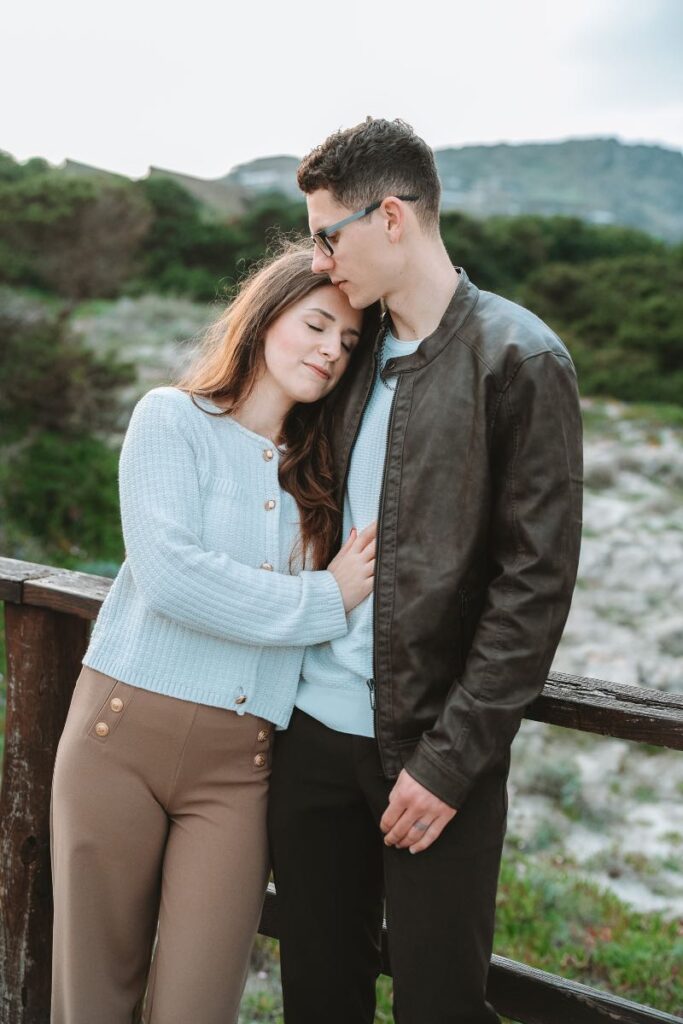 Ritratto di coppia alla spiaggia La Pelosa
