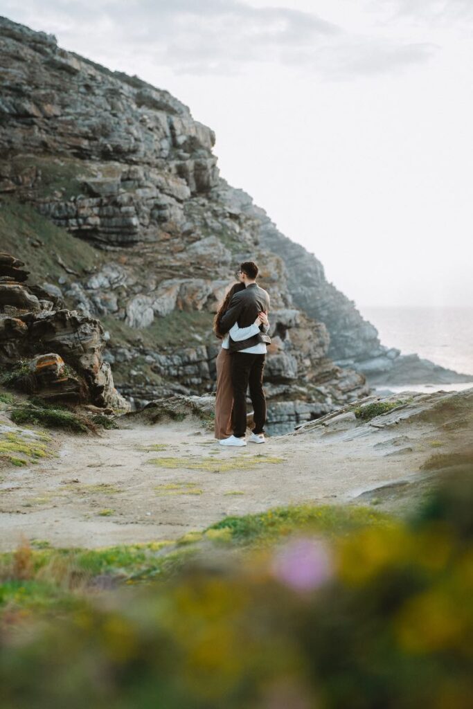 Coppia alla spiaggia La Pelosa
